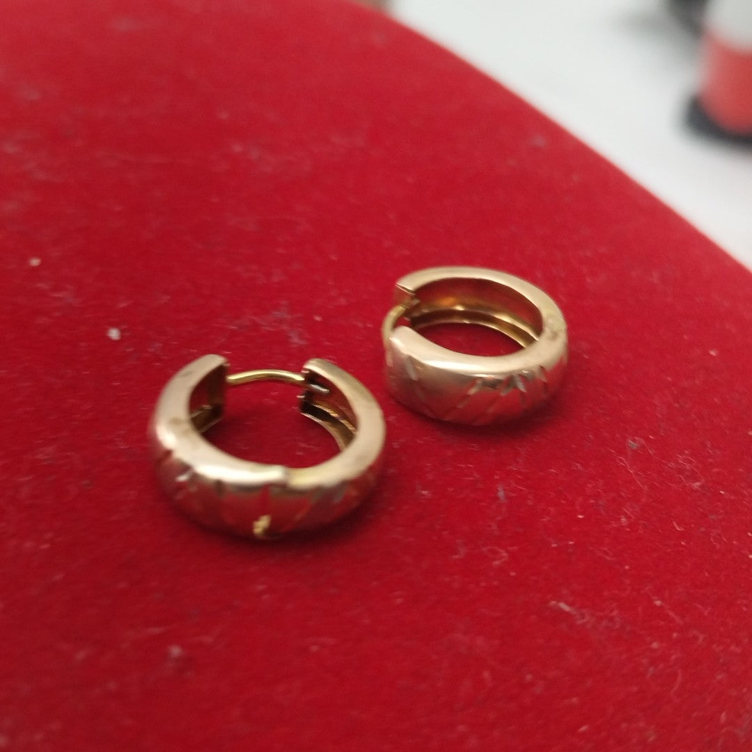 ARRACADAS PAR ORO 10 K 1.6 GRMS (SEMINUEVO)