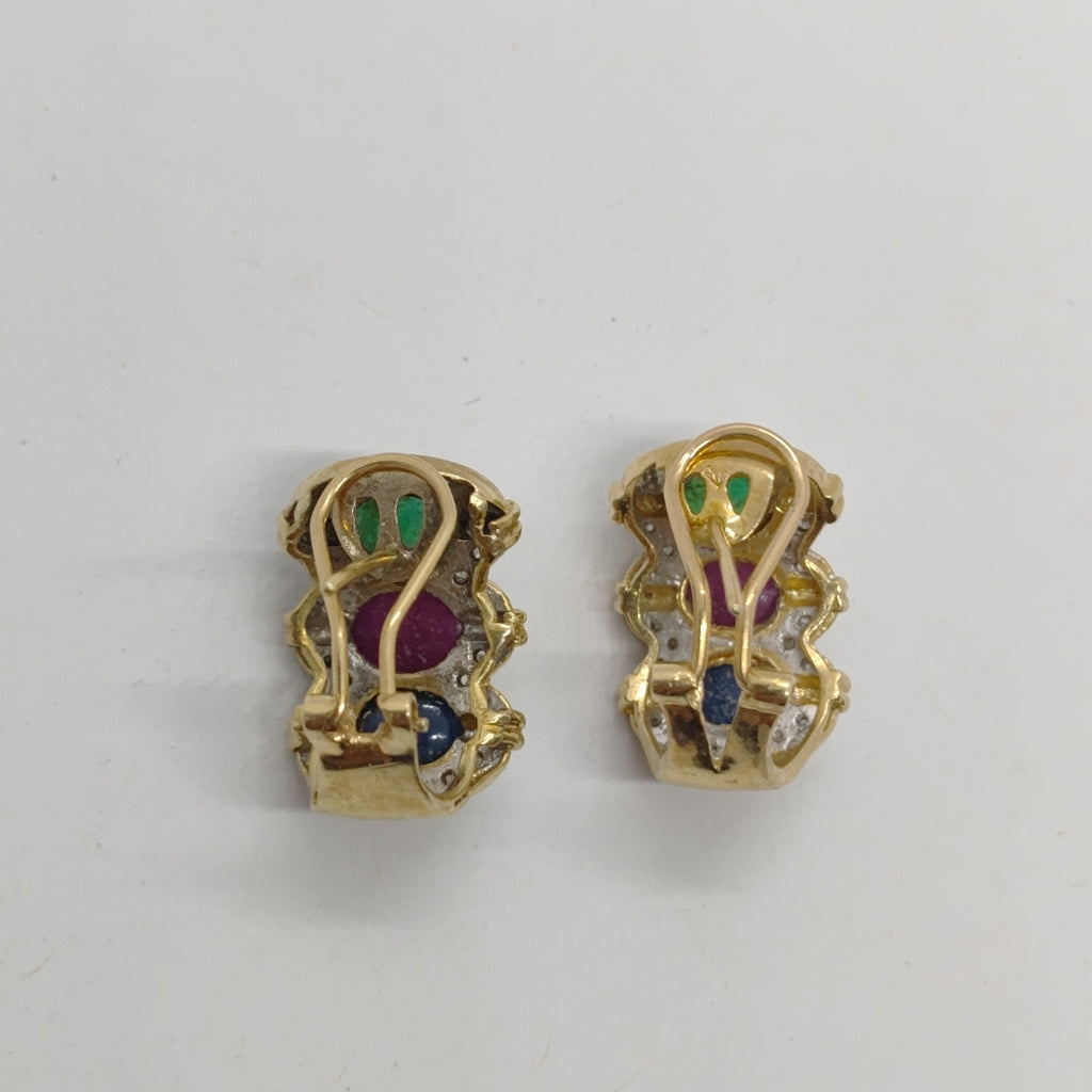 ARETES PAR ORO 14 K 9,10 GRMS (SEMINUEVO)