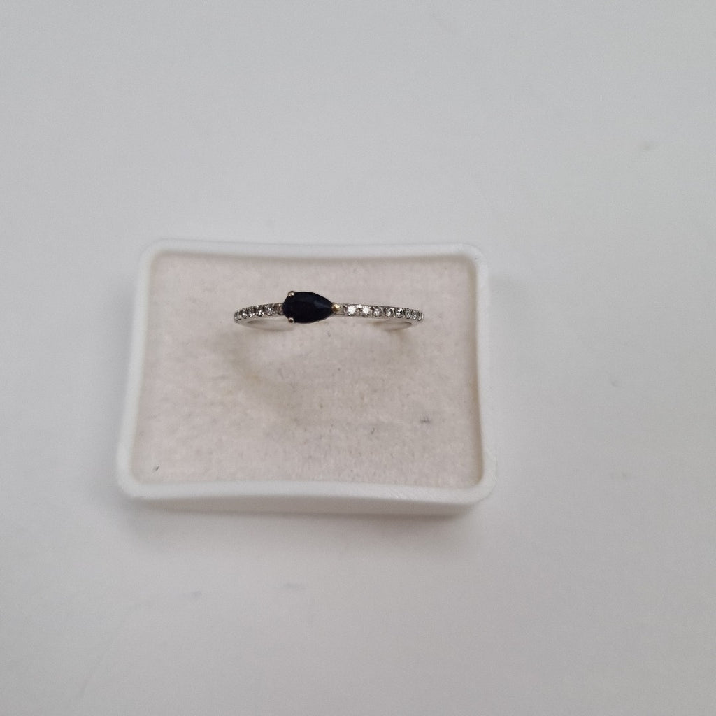 ANILLITO ORO, ORO BLANCO 14 K 0.9 GRMS (SEMINUEVO)