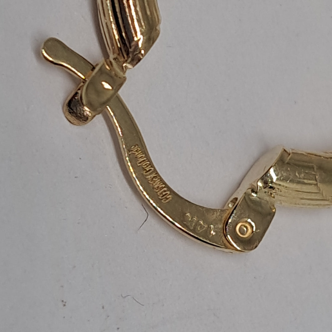 ARETES ARRACADAS 14K 2.6 GR (NUEVO)