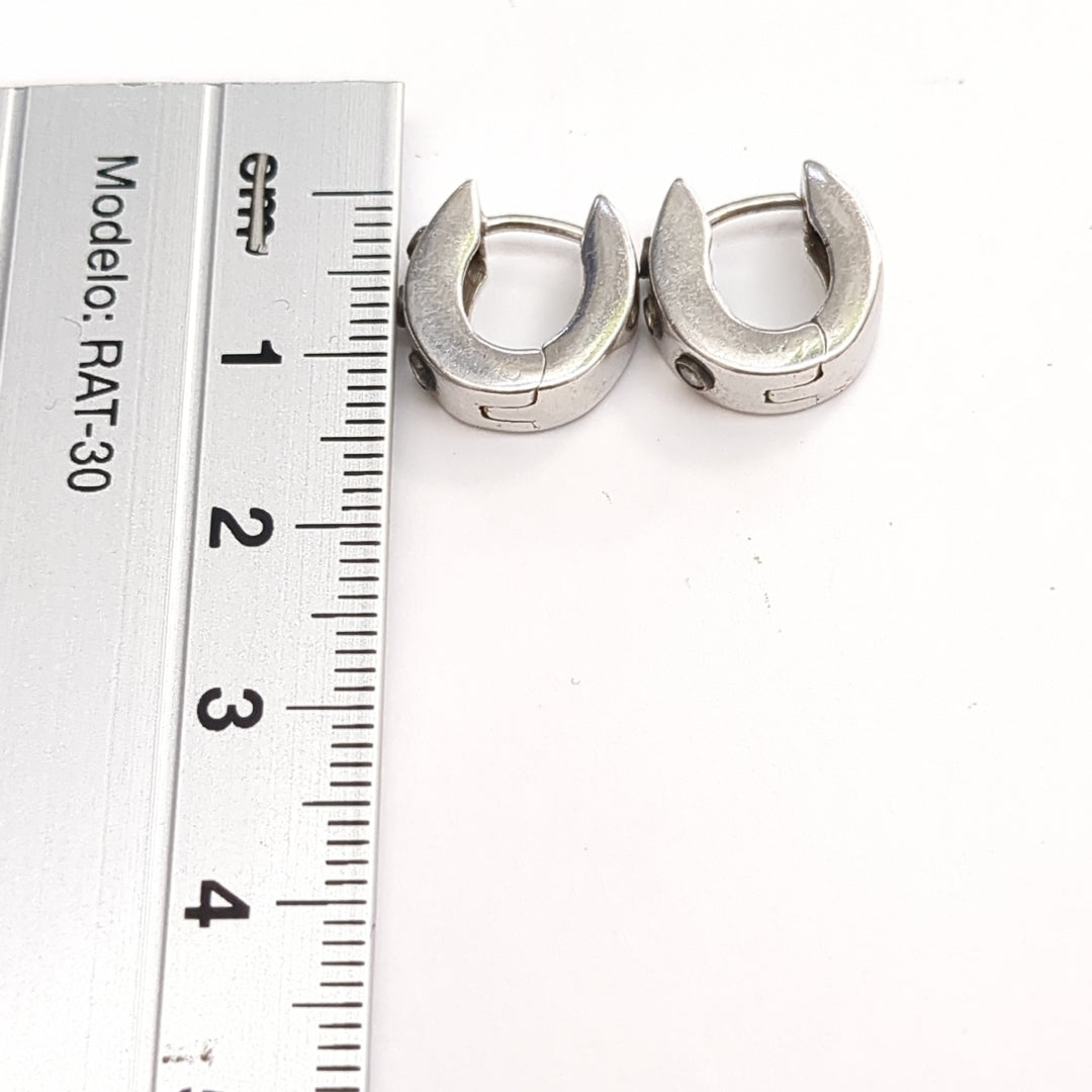 ARETES PAR ORO BLANCO 14 K 5,30 GRMS (SEMINUEVO)