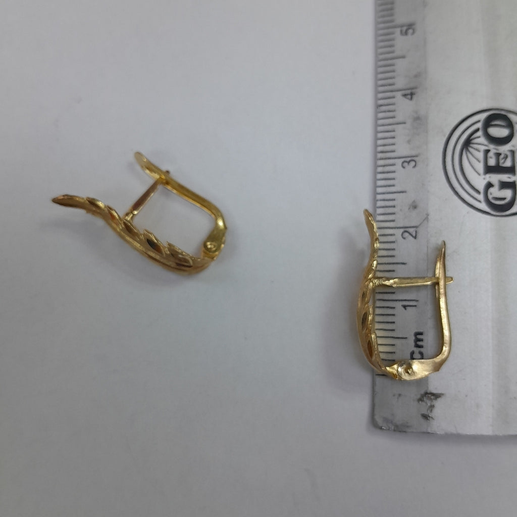 ARETES PAR ORO 14 K 2.5 GRMS (SEMINUEVO)