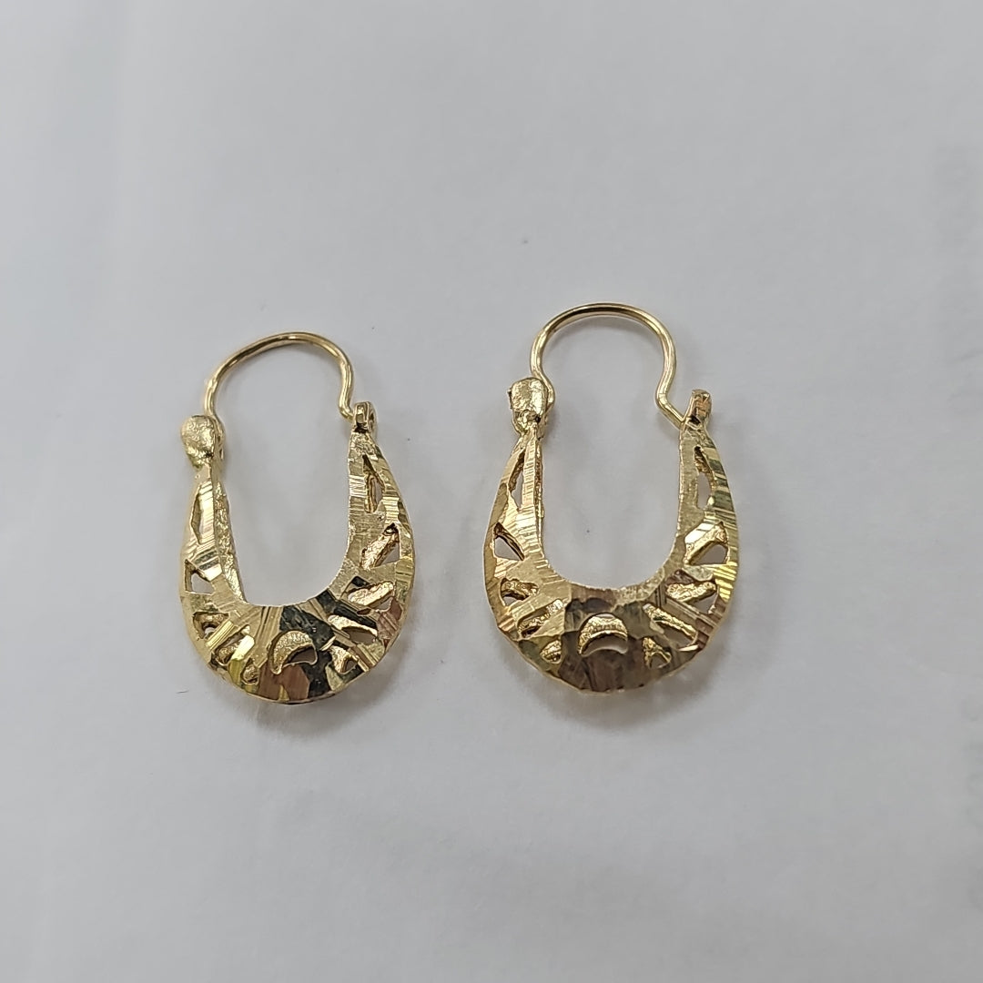 ARRACADAS PAR ORO 14 K 2.2 GRMS (SEMINUEVO)