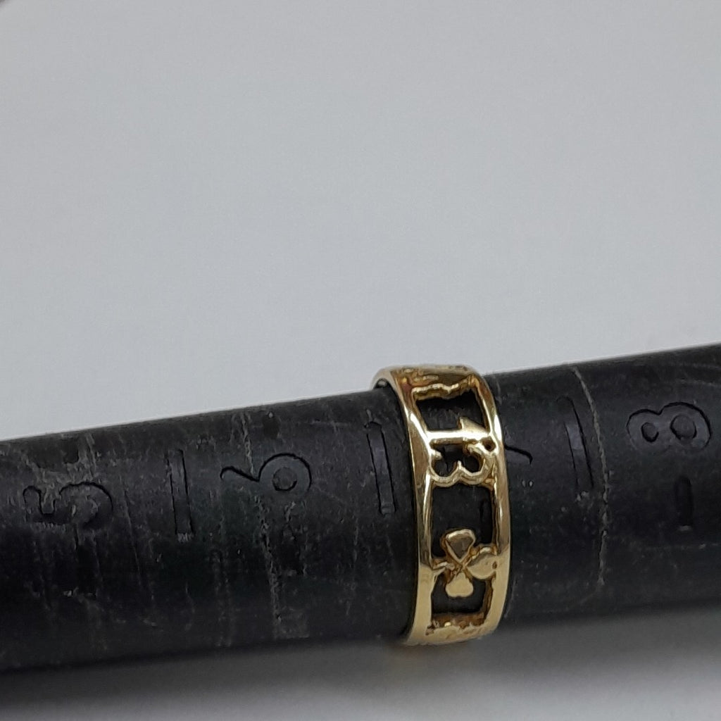 ARGOLLA DE LA SUERTE ORO 14 K 2.5 GRMS (SEMINUEVO)