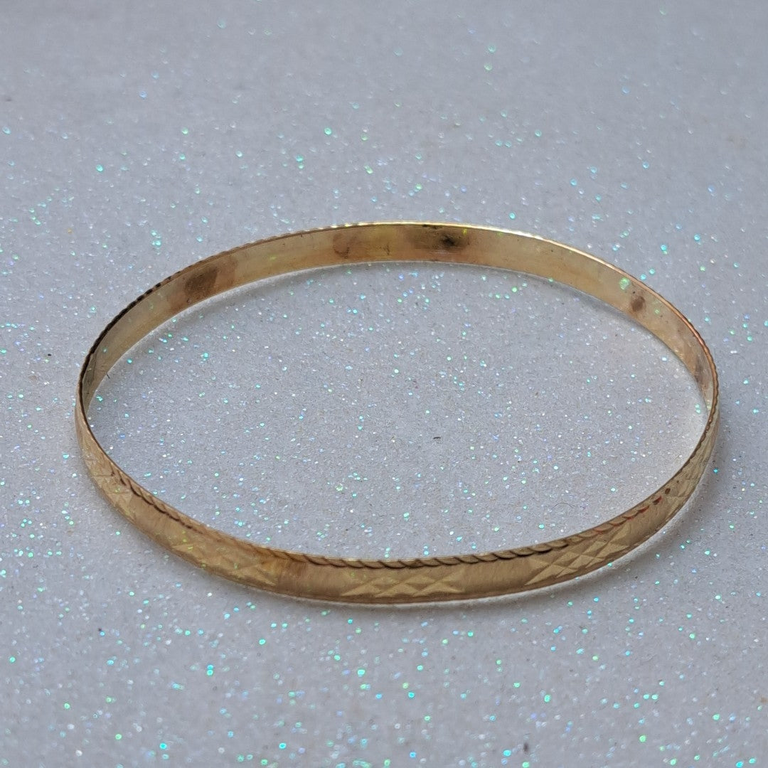 PULSERA RIGIDA ORO 14 K 6.7 GRMS (SEMINUEVO)