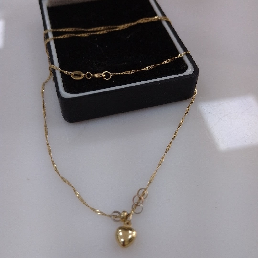 CADENA, DIJE ORO 10 K 1.5 GRMS (SEMINUEVO)