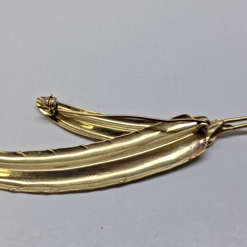 PRENDEDOR ORO 14 K 9,30 GRMS (SEMINUEVO)