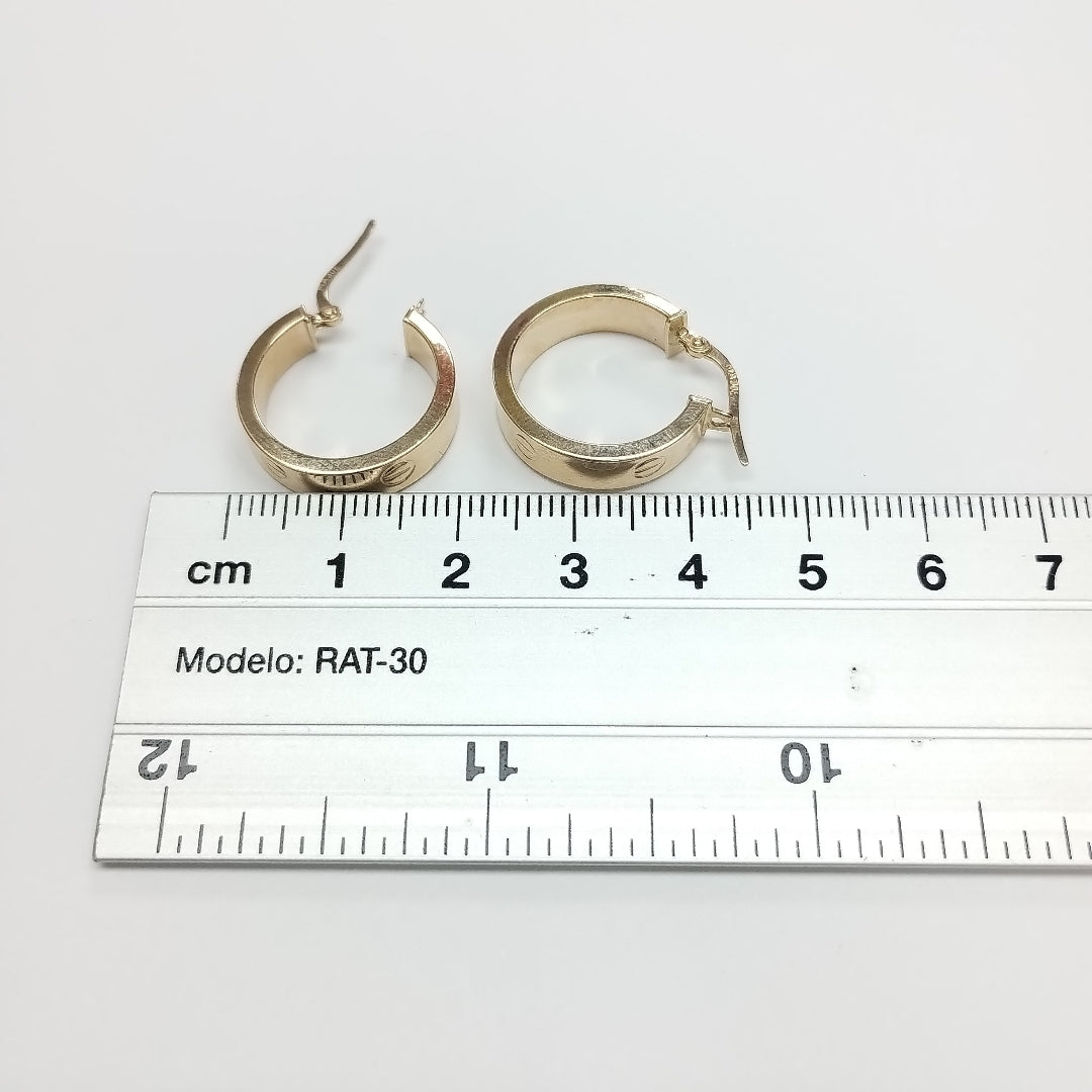 ARRACADAS ORO 14K 2.4 (NUEVO)