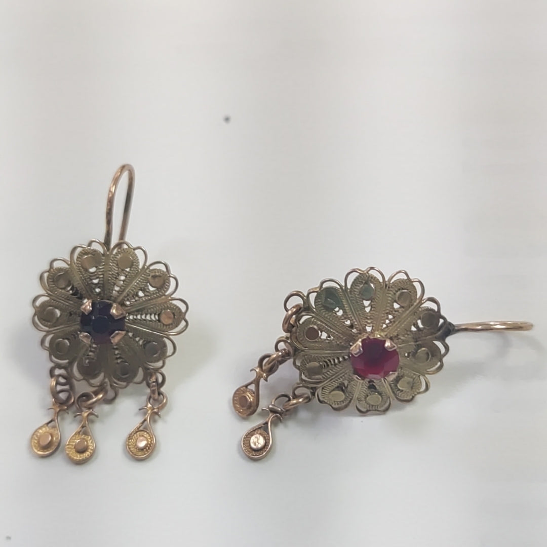 ARETES PAR ORO 8 K 4 GRMS (SEMINUEVO)