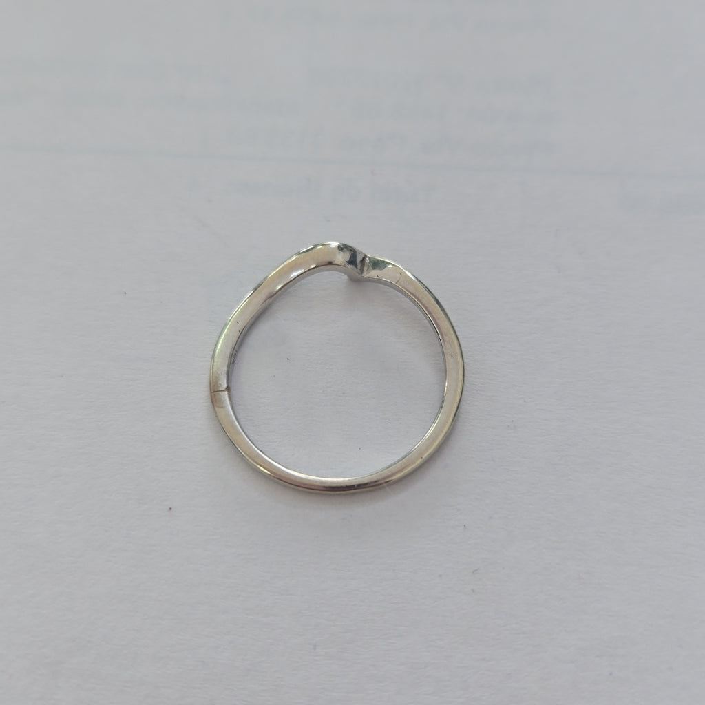 ANILLO ORO BLANCO 10 K 1.5 GRMS (SEMINUEVO)