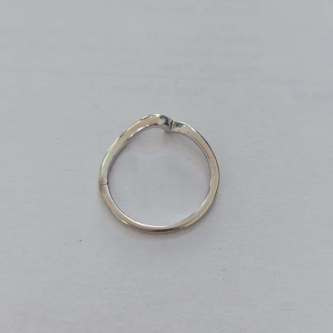 ANILLO ORO BLANCO 10 K 1.5 GRMS (SEMINUEVO)