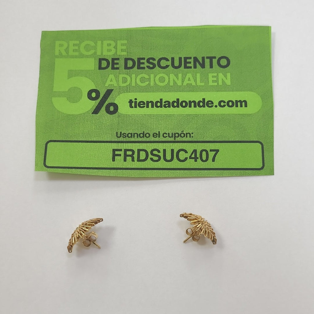 ARETES PAR ORO 14 K 2.7 GRMS (SEMINUEVO)