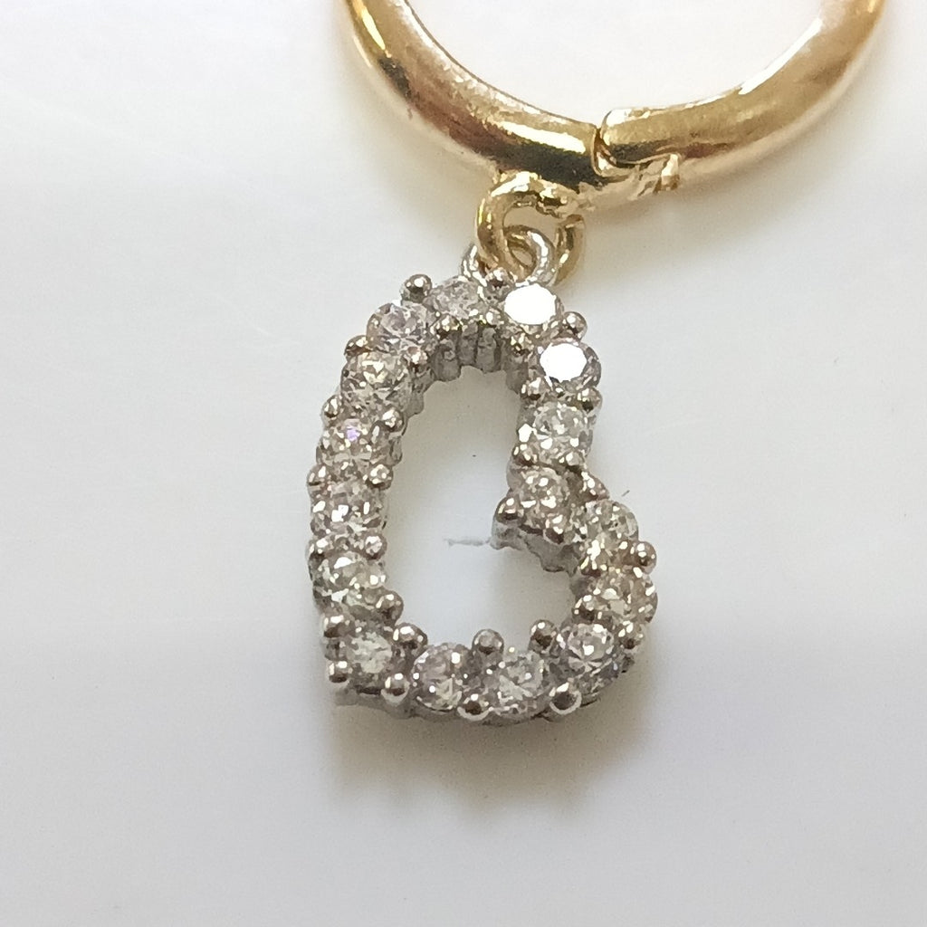 ARETES PAR ORO COMBINADO 14 K 1,90 GRMS (SEMINUEVO)