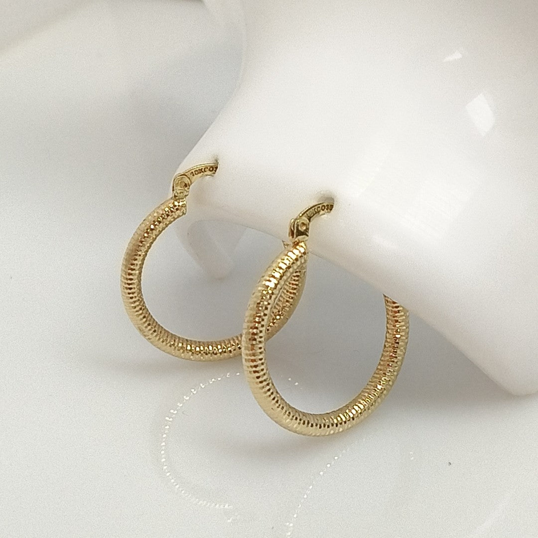 ARRACADAS PAR ORO 10 K 3.3 GRMS (SEMINUEVO)