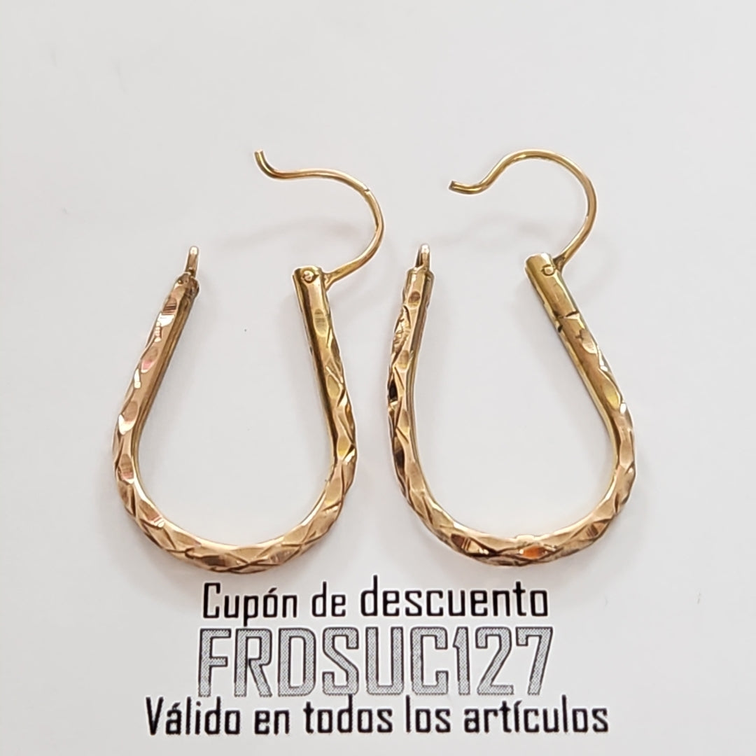 ARETES PAR ORO 10 K 3.5 GRMS (SEMINUEVO)