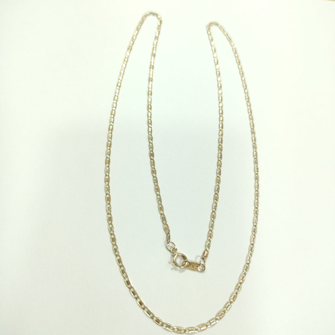 CADENA ORO COMBINADO 10 K 2.4 GRMS (SEMINUEVO)