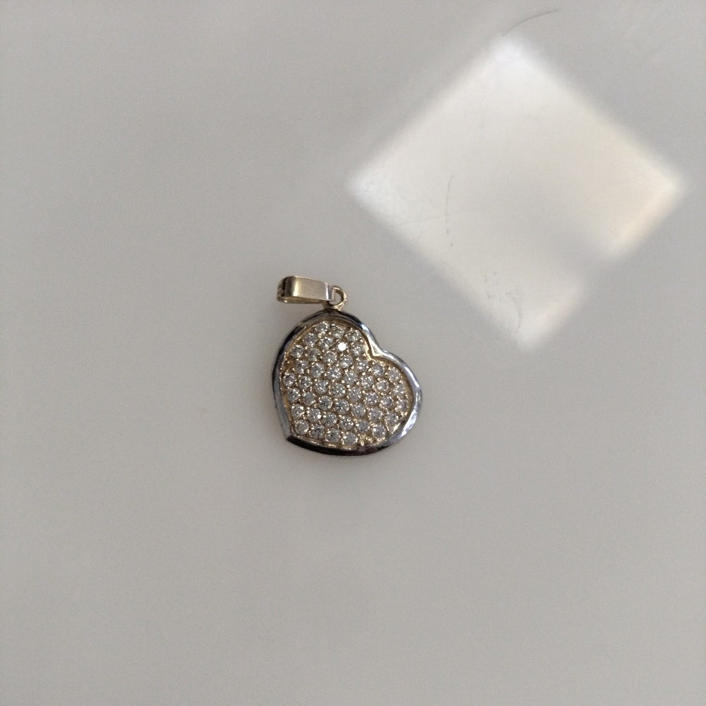 DIJE CORAZON CON CIRCONIAS 14K 1.8 GR (NUEVO)