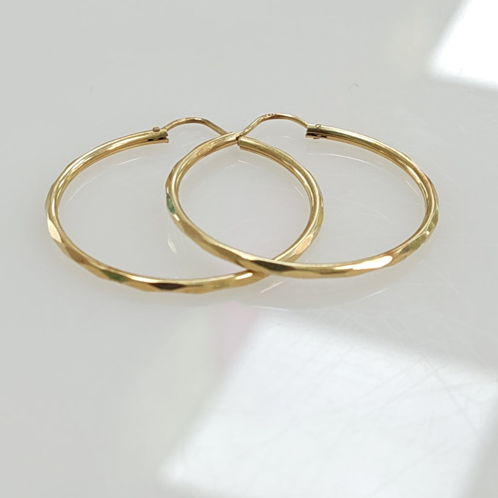 ARRACADAS PAR ORO 14 K 2.4 GRMS (SEMINUEVO)