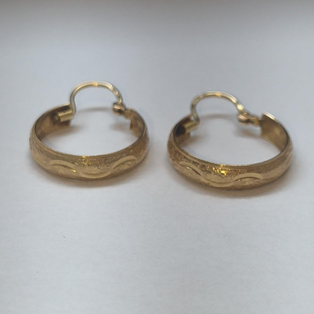 ARRACADAS PAR ORO 10 K 1,80 GRMS (SEMINUEVO)