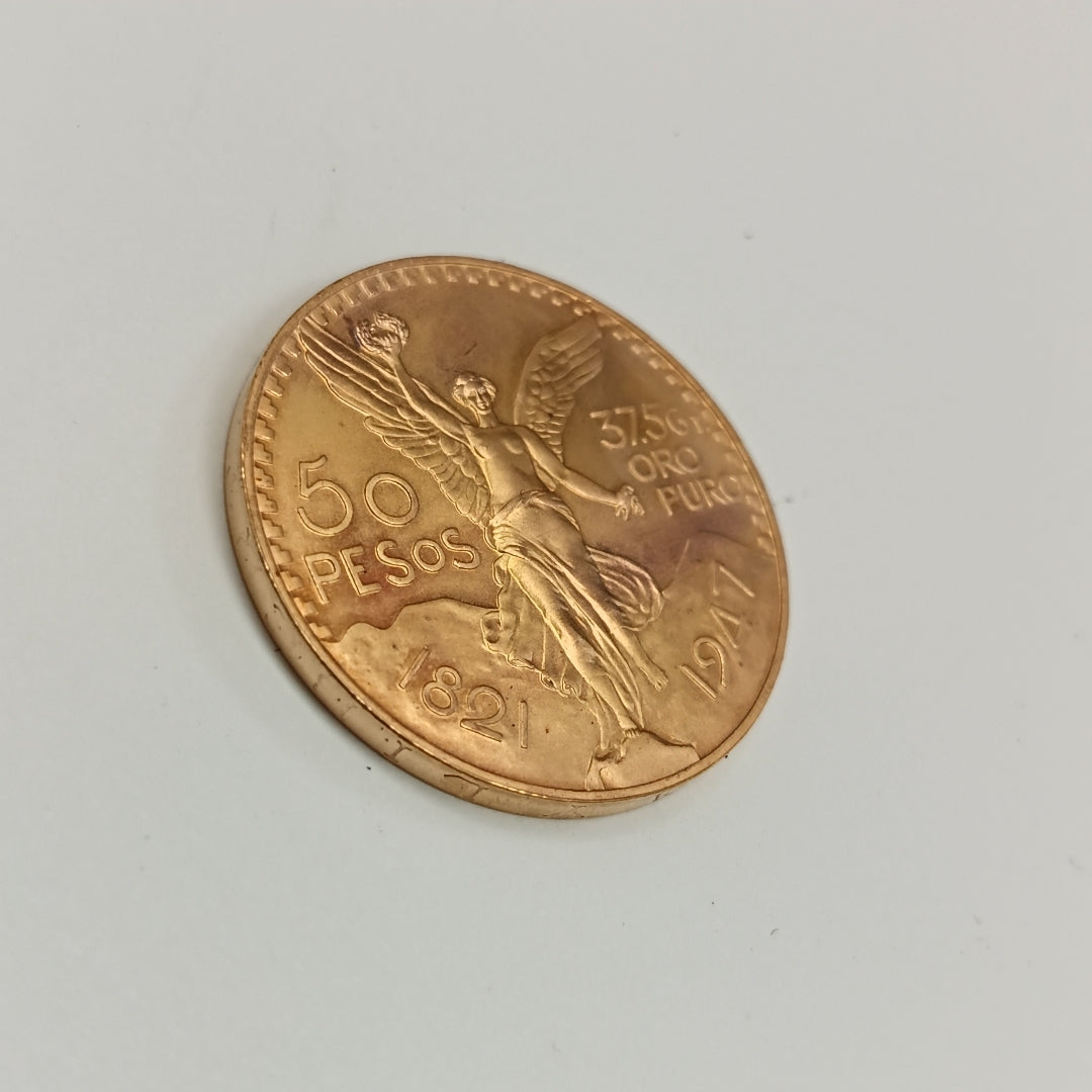 K1 41.6 GRMS 21 K IDENTIFICACIÓN MONEDA NOMINATIVA MONEDAS PESOS 50 PESOS (SEMINUEVO)