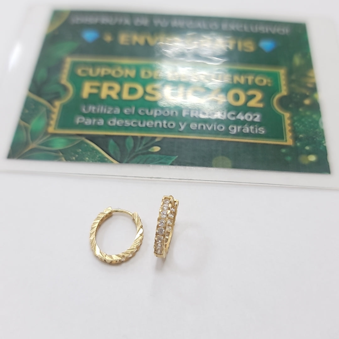ARRACADAS PAR ORO 10 K 1 GRMS (SEMINUEVO)