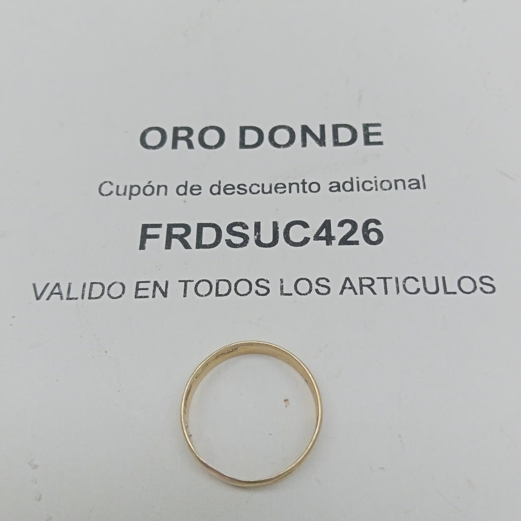 ARGOLLA ORO 8 K 1.3 GRMS (SEMINUEVO)