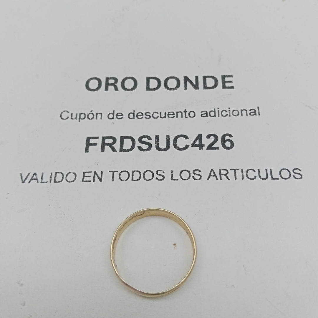 ARGOLLA ORO 8 K 1.3 GRMS (SEMINUEVO)