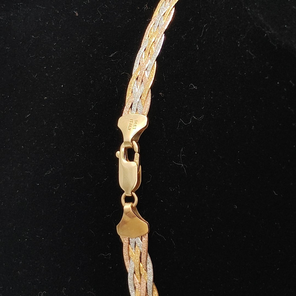 GARGANTILLA ORO, ORO COMBINADO 14 K 11.7 GRMS (SEMINUEVO)