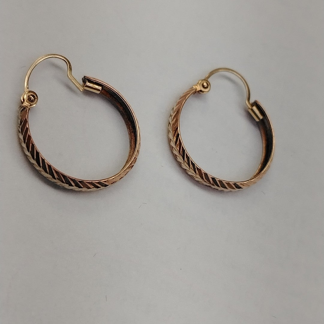 ARRACADAS PAR ORO, RODIADO 8 K 1.3 GRMS (SEMINUEVO)