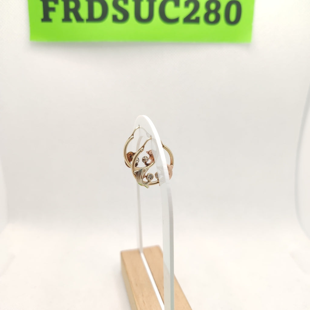 ARRACADAS PAR ORO 10 K 2.7 GRMS (SEMINUEVO)