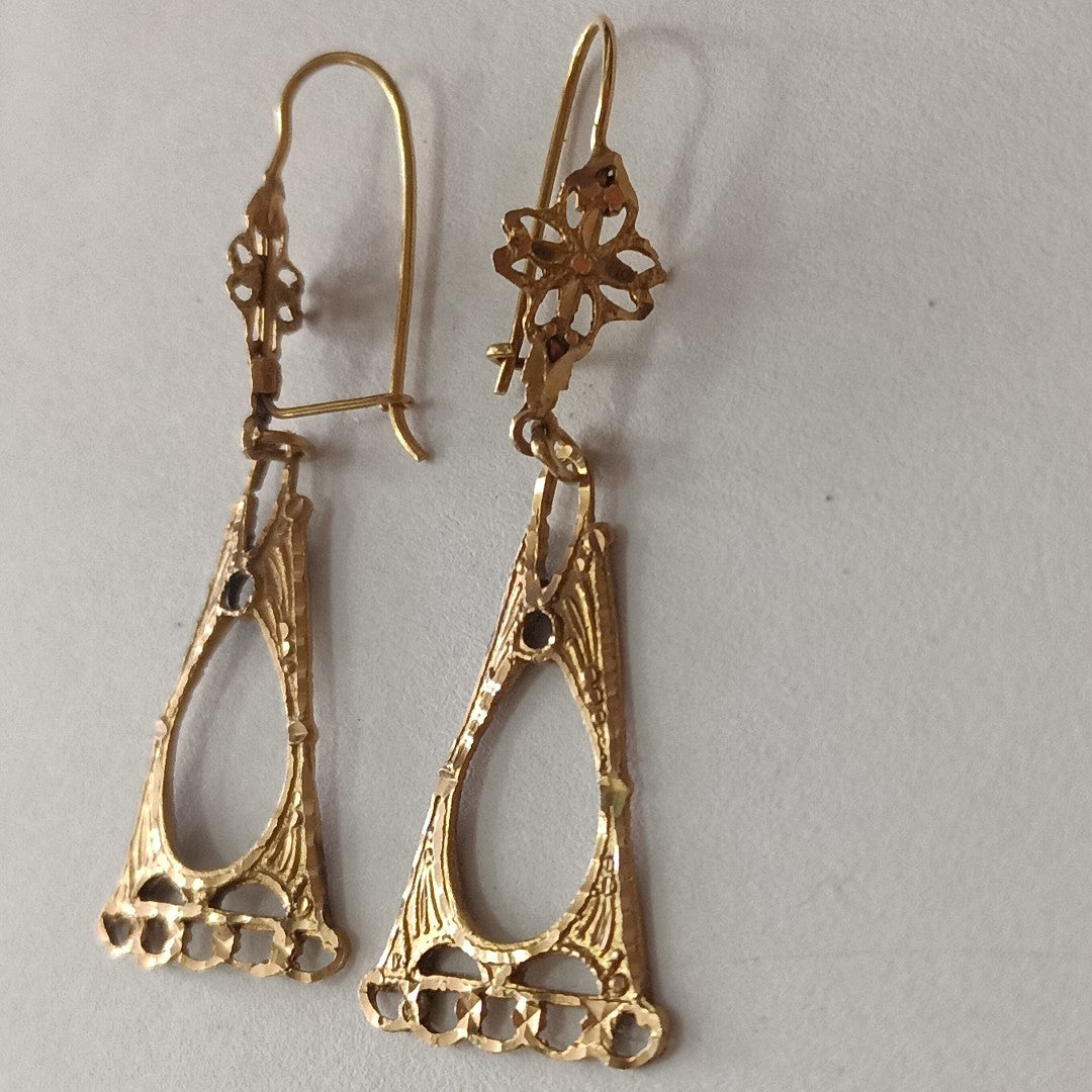 ARETES PAR ORO 10 K 2.6 GRMS (SEMINUEVO)