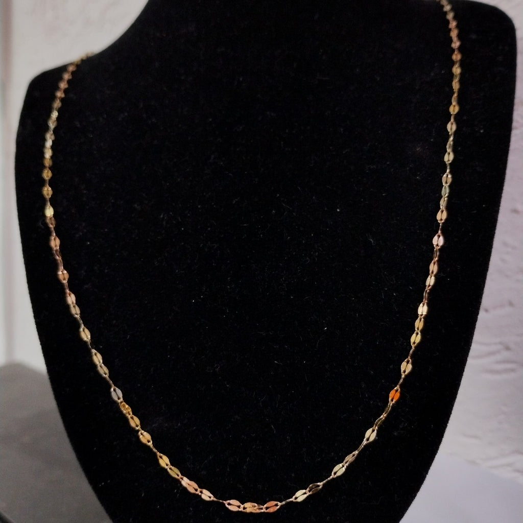 CADENA ORO COMBINADO 10 K 1,10 GRMS (SEMINUEVO)