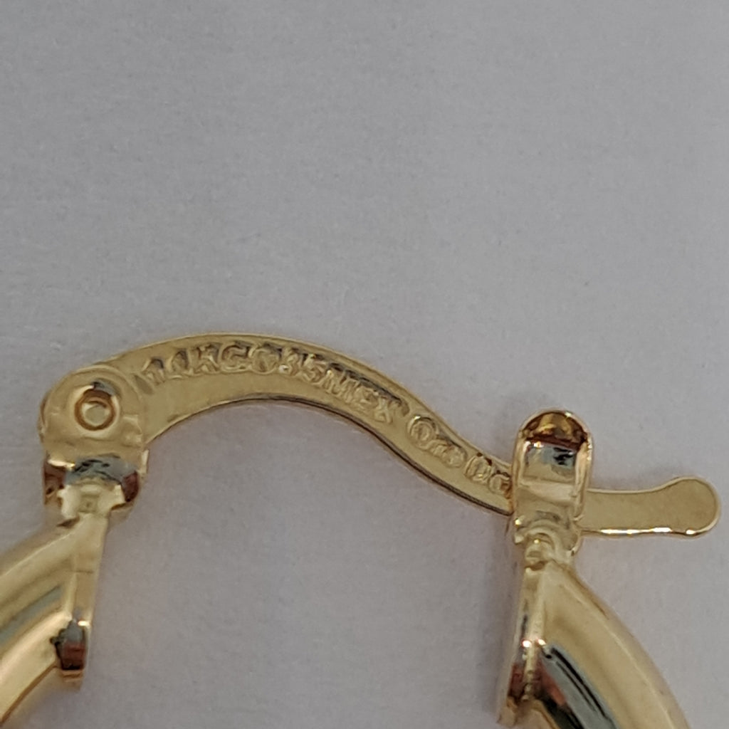 ARETES ARRACADAS COMBINADAS 14K 1.7 GR (NUEVO)