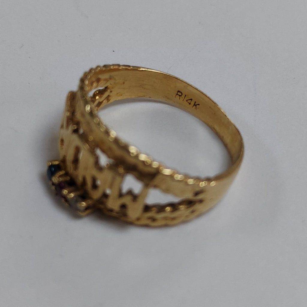 ANILLO ORO 14 K 3.4 GRMS (SEMINUEVO)