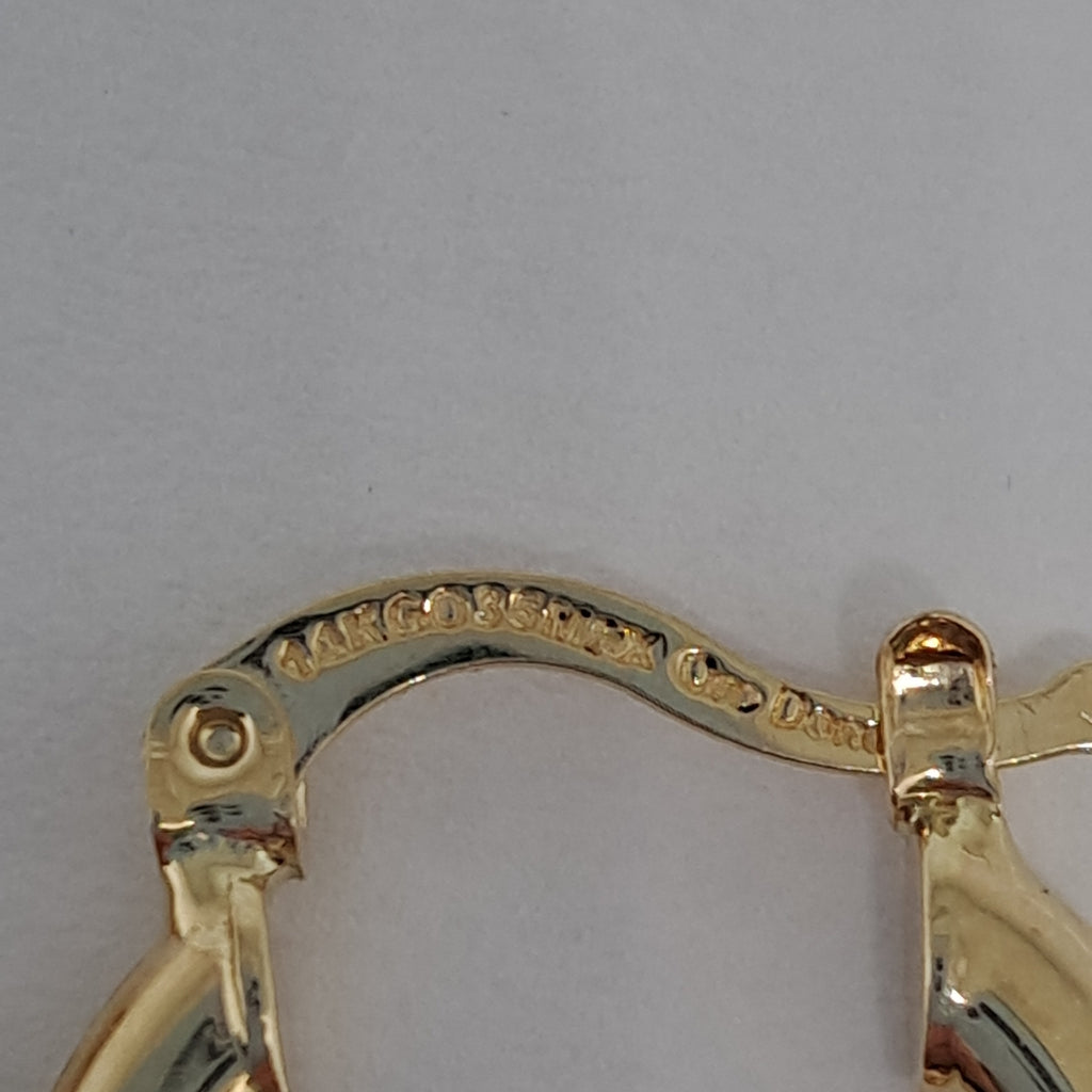 ARETES ARRACADAS 14K 1.6 GR (NUEVO)