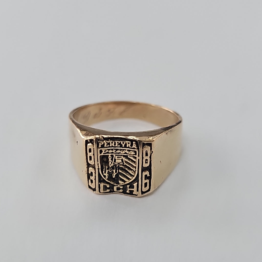 ANILLO DE GRADUACIÓN ORO 14 K 11.3 GRMS (SEMINUEVO)