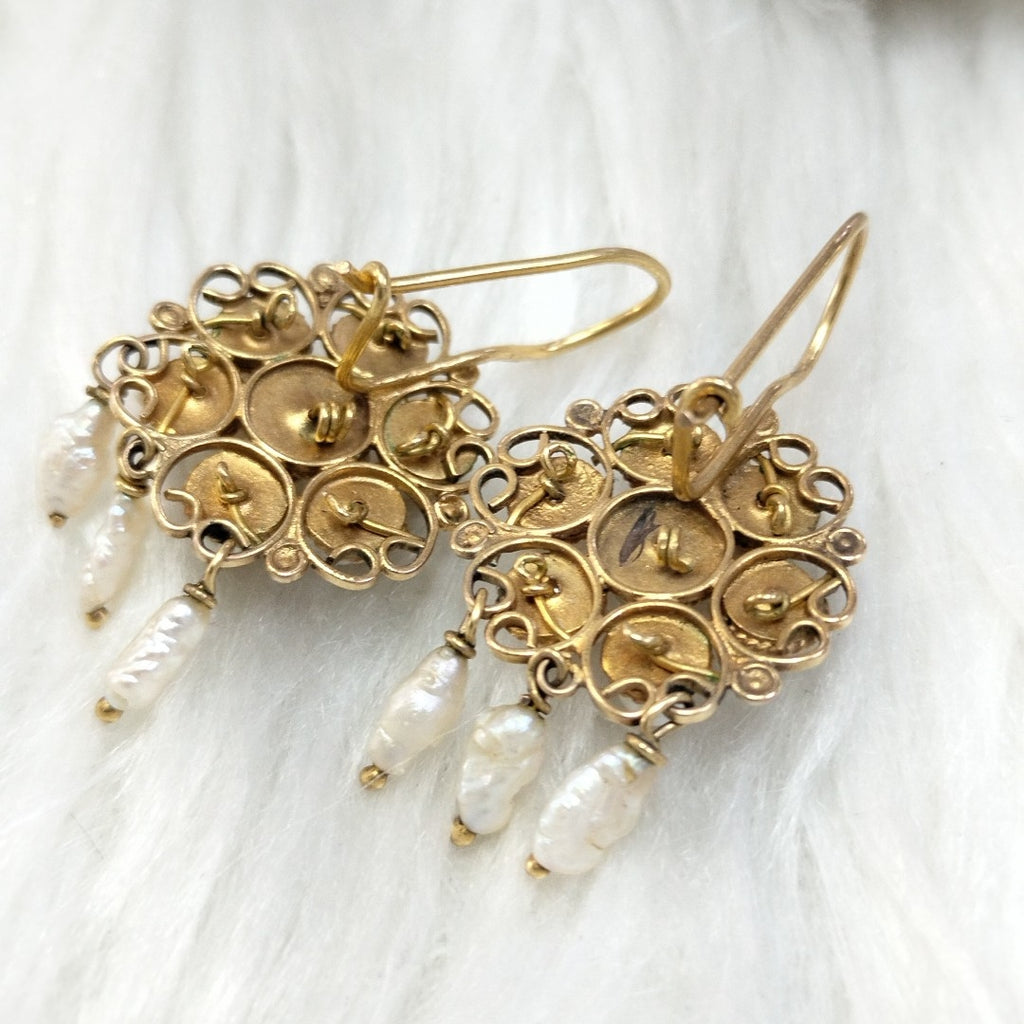 ARETES PAR ORO 8 K 5.8 GRMS (SEMINUEVO)
