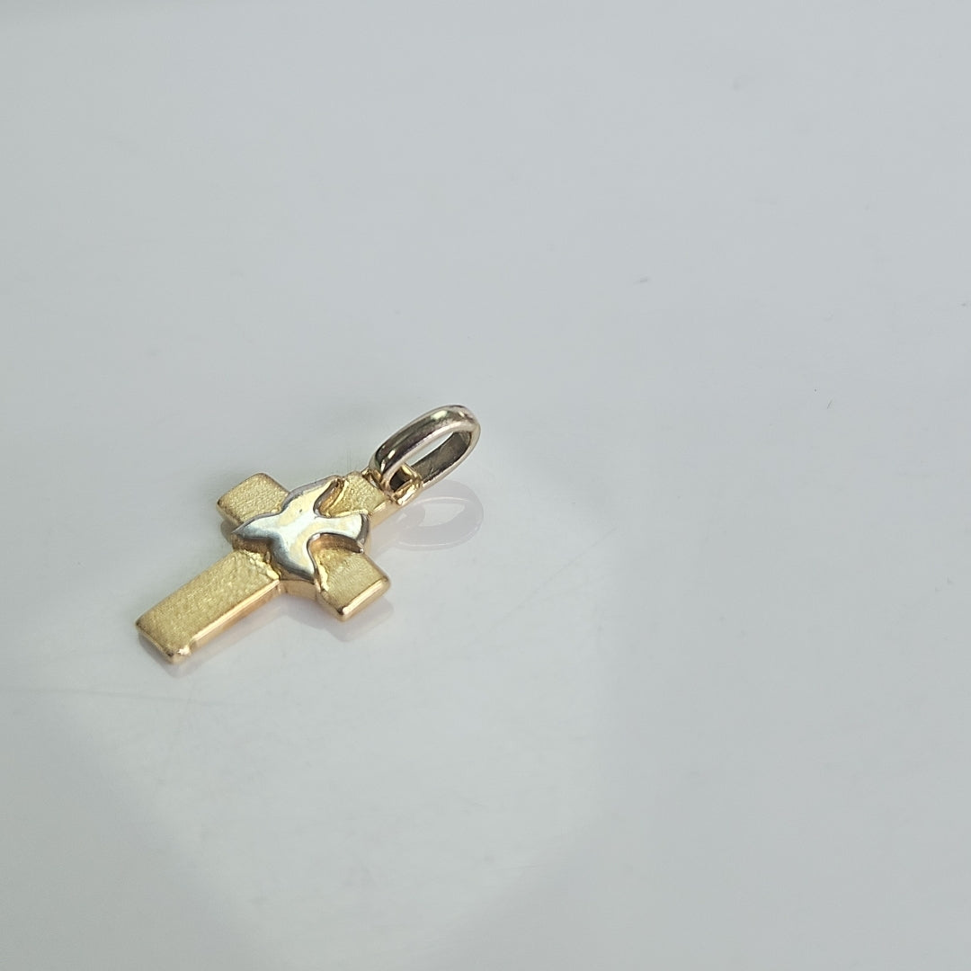 CRUZ ORO,ORO BLANCO 14 K 1,90 GRMS (SEMINUEVO)