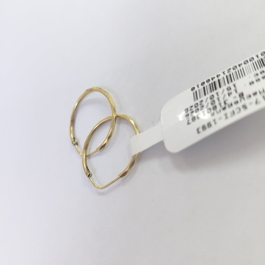 ARRACADAS PAR ORO 18 K 1.3 GRMS (SEMINUEVO)