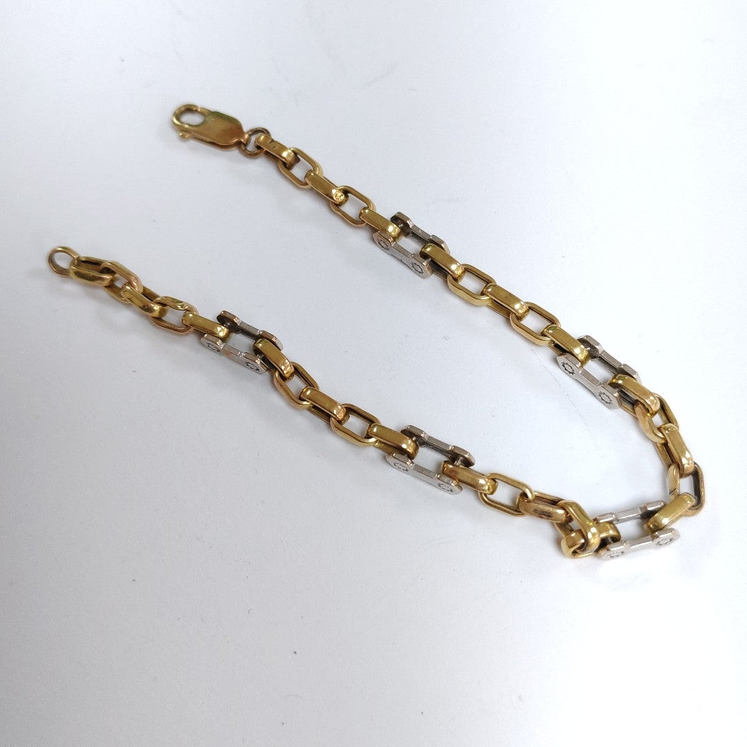 PULSERA ORO COMBINADO 10 K 8,60 GRMS (SEMINUEVO)
