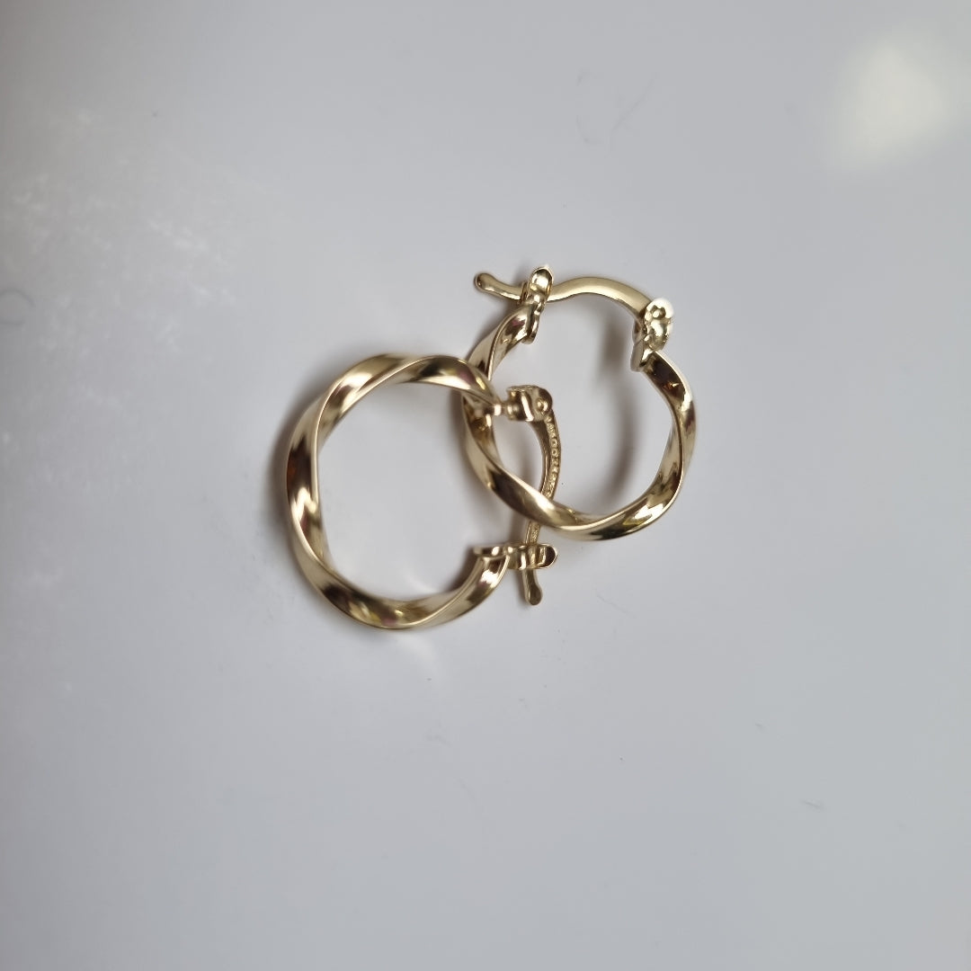 ARETES ARRACADAS TORZAL 14K 1.2 GR (NUEVO)