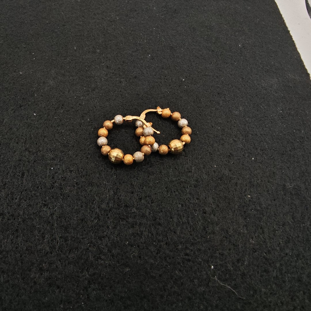 ARRACADAS PAR ORO 14 K 5.5 GRMS (SEMINUEVO)