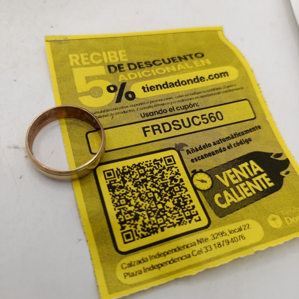 ARGOLLA ORO 10 K 2.3 GRMS (SEMINUEVO)