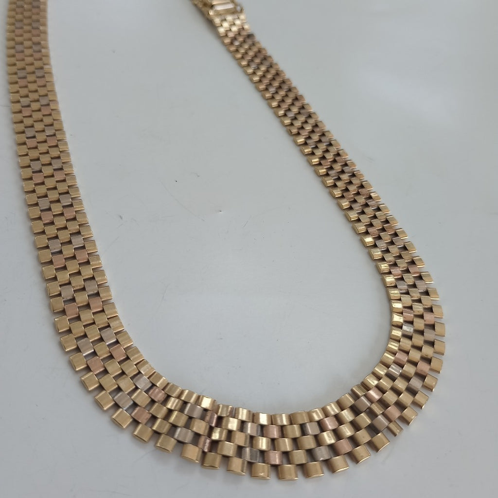 CADENA ORO, ORO COMBINADO 14 K 34.2 GRMS (SEMINUEVO)