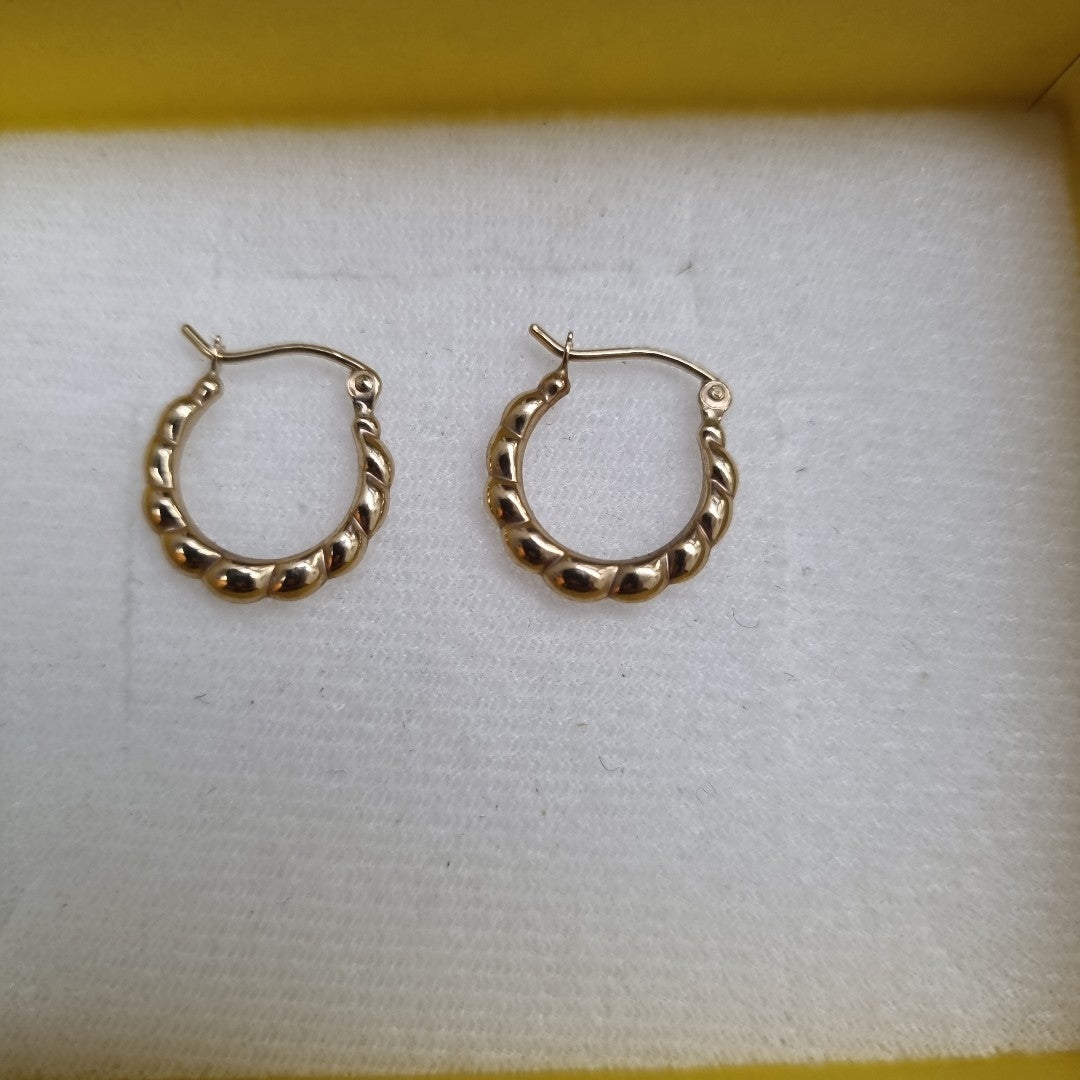 ARRACADAS PAR ORO 8 K 0.6 GRMS (SEMINUEVO)