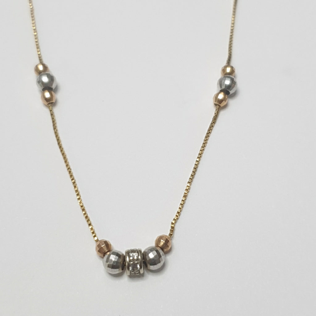 GARGANTILLA ORO COMBINADO 14 K 2,70 GRMS (SEMINUEVO)