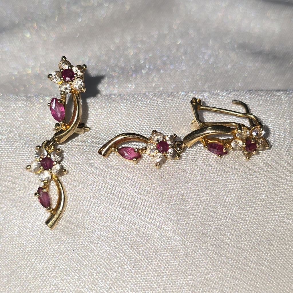 ARETES PAR ORO 14 K 3.6 GRMS (SEMINUEVO)