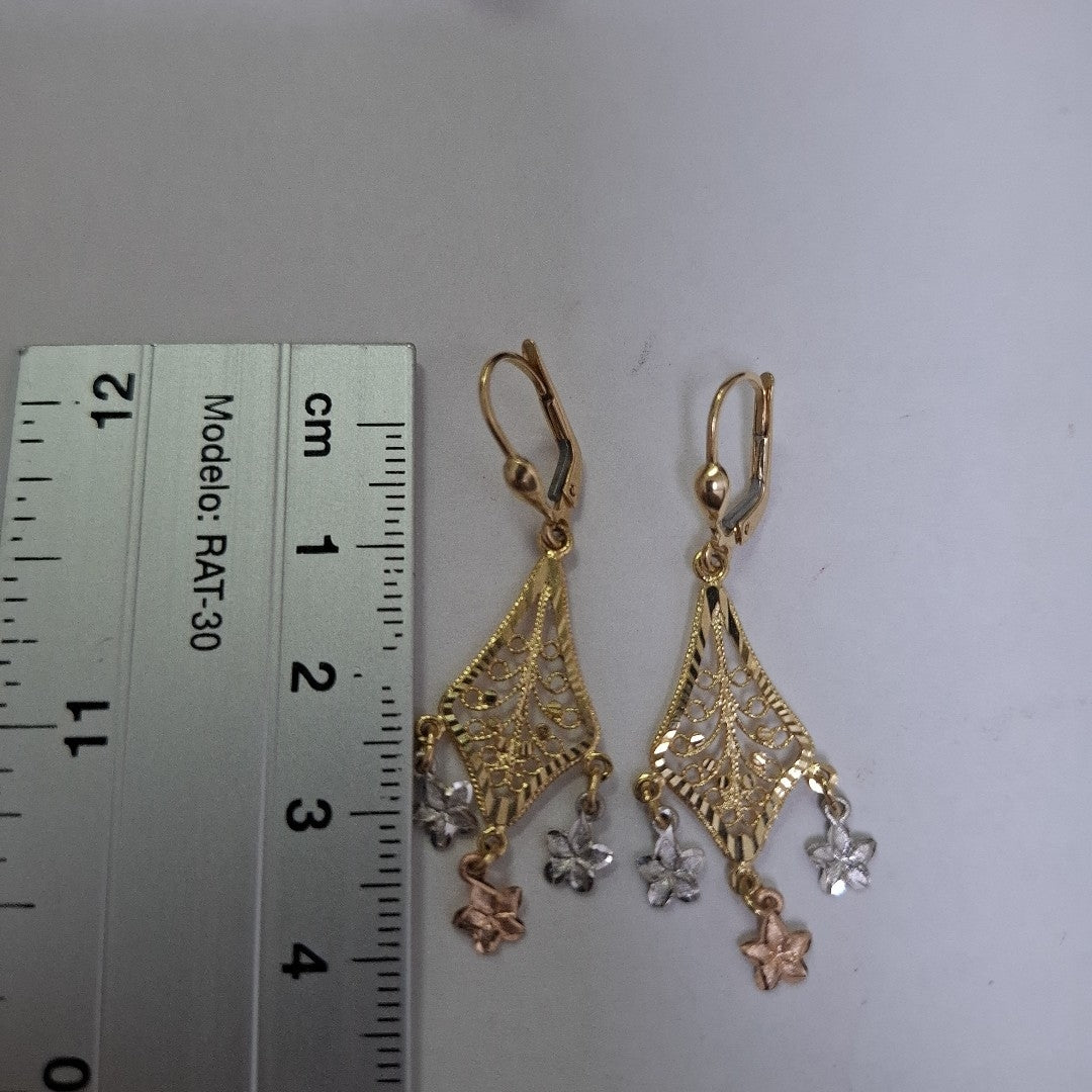 ARETES PAR ORO 14 K 3,20 GRMS (SEMINUEVO)