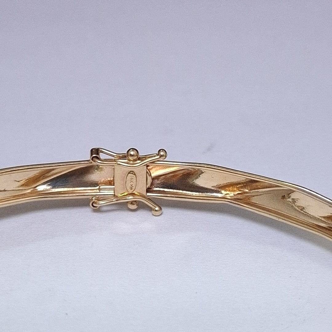 PULSERA RIGIDA ORO 14 K 4,50 GRMS (SEMINUEVO)