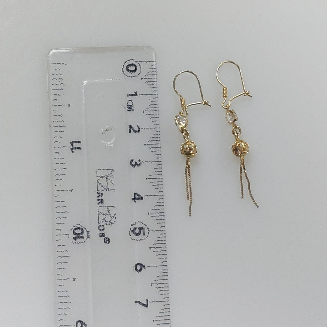 ARETES PAR ORO 10 K 1,20 GRMS (SEMINUEVO)